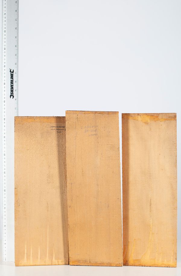 Four violin fronts, spruce