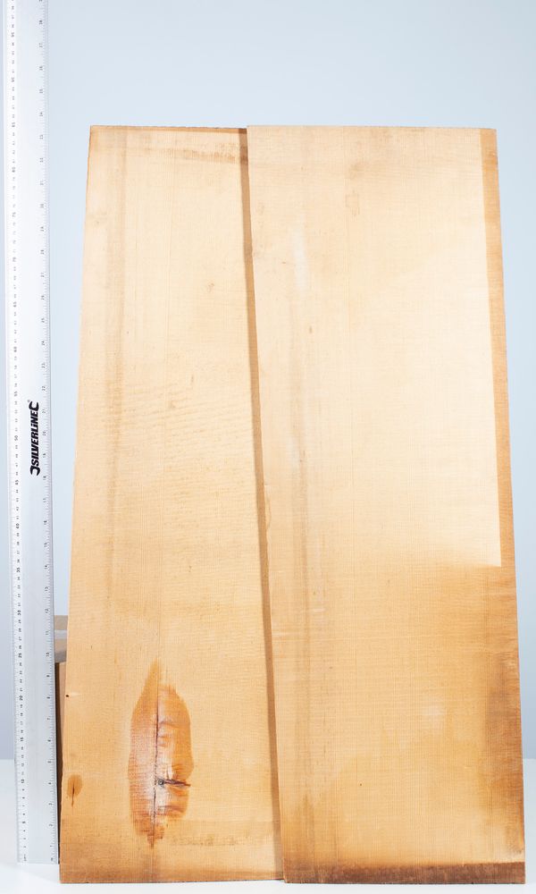 A cello front, spruce