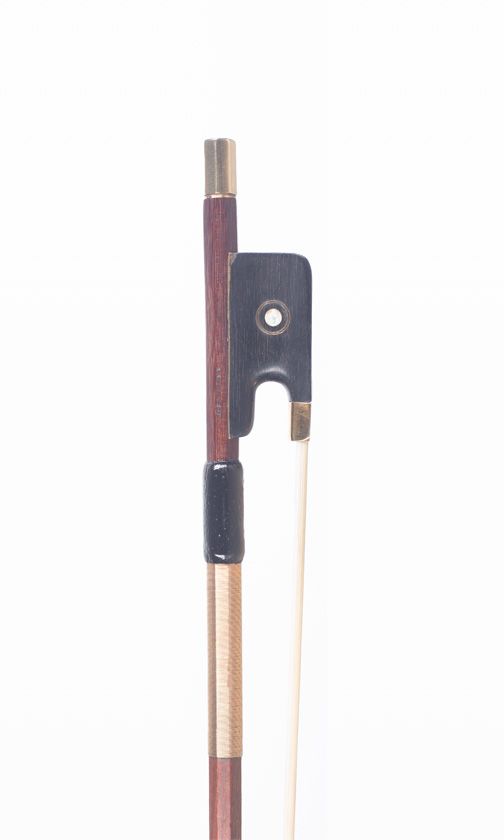 A gold-mounted viola bow by Louis Morizot (freres), Mirecourt