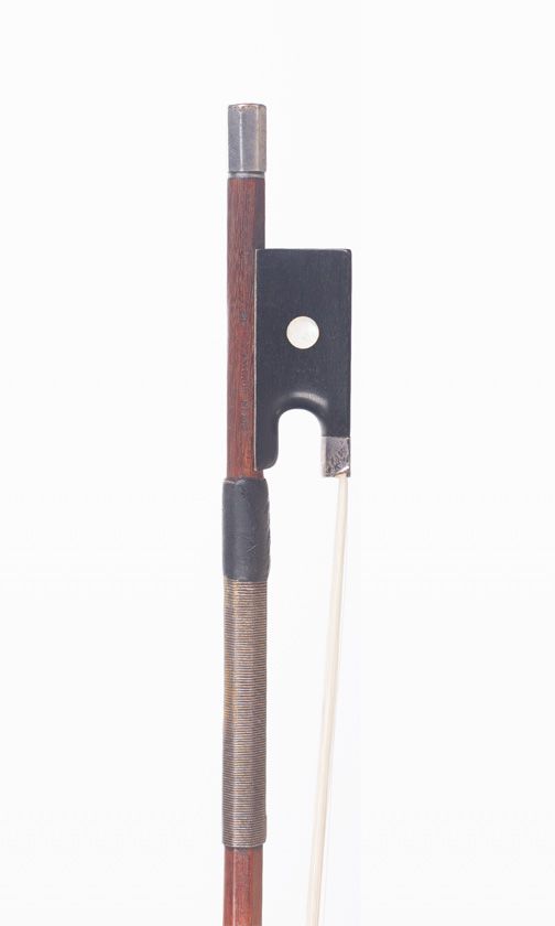 A silver-mounted violin bow by Claude Auguste Thomassin, Paris, circa 1920