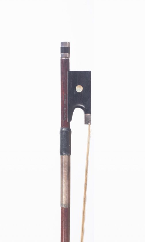 A silver-mounted violin bow by F. N. Voirin, Paris