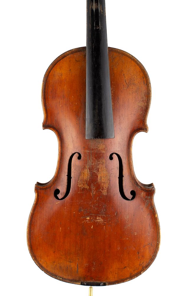 A violin, unlabelled  Over 100 years old