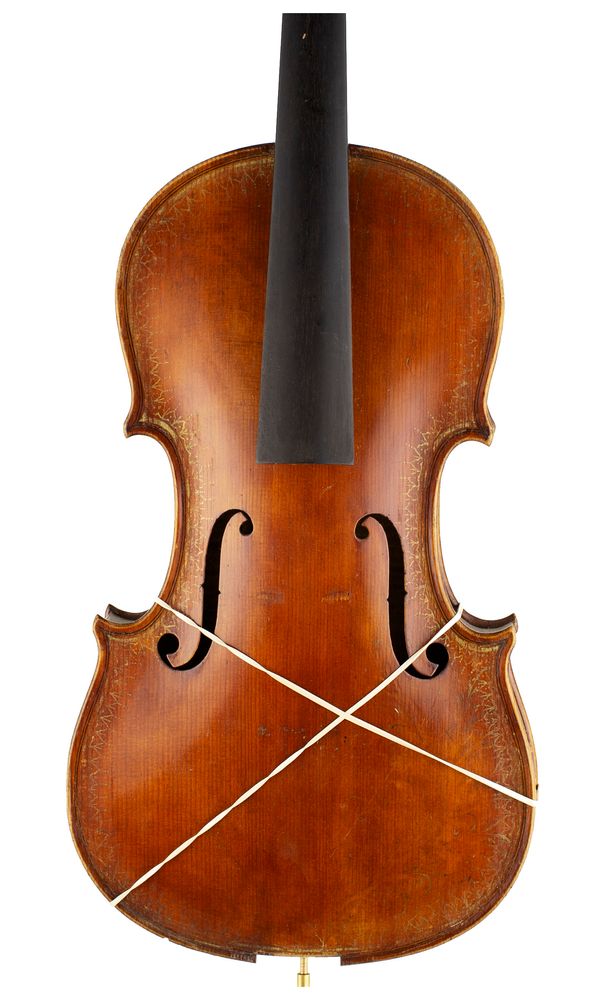 A violin, labelled Jos, Eduard Kratz