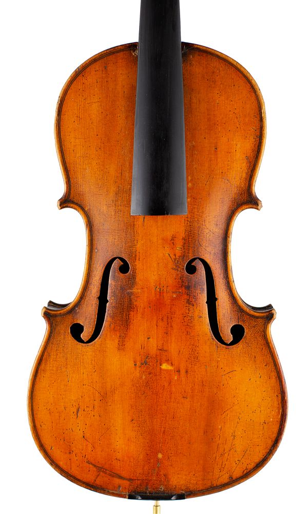 A three-quarter violin, unlabelled