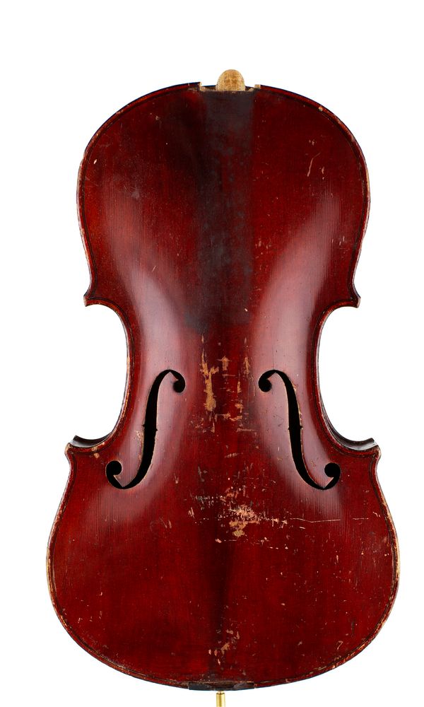 A violin body, unlabelled