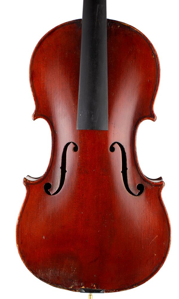 A violin, branded J. Pinel A. Chaumont