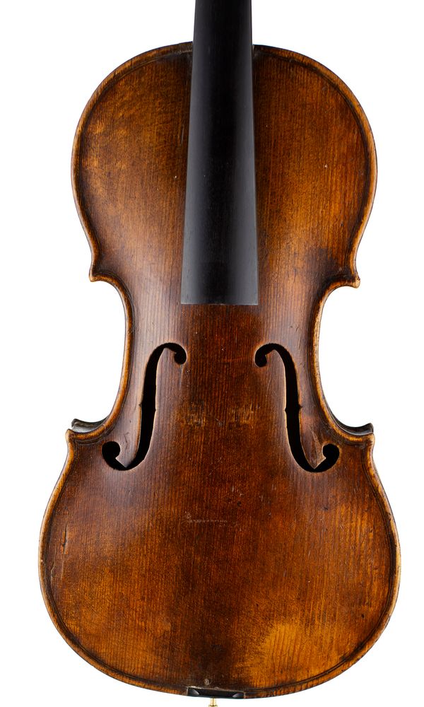 A violin, labelled F. Raggeris