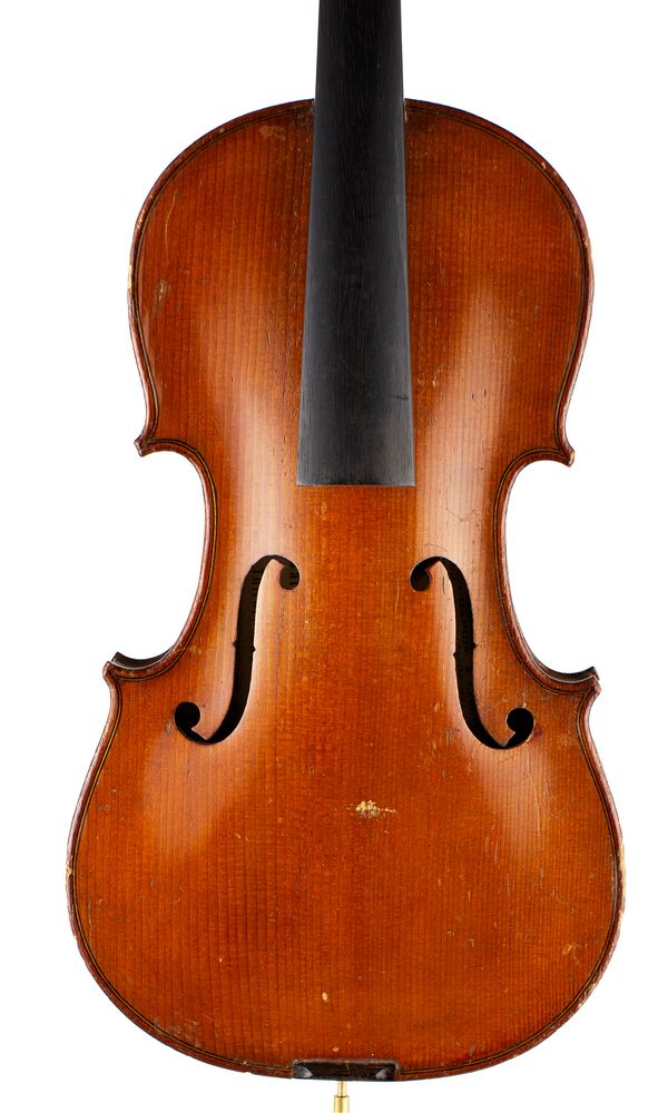 A three-quarter sized violin, labelled Mathias Albani