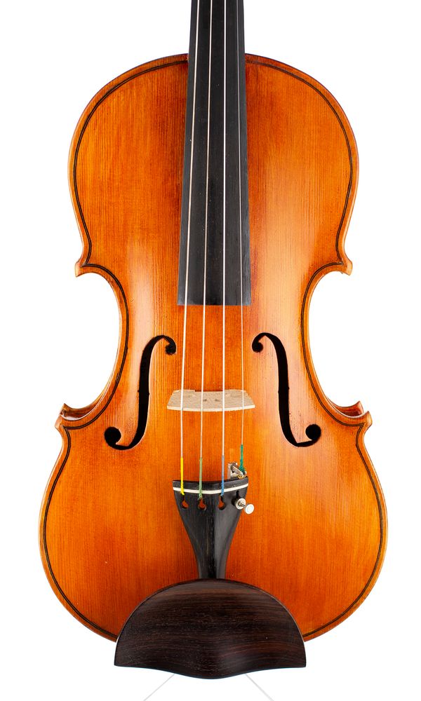 A violin, labelled A Orlandini