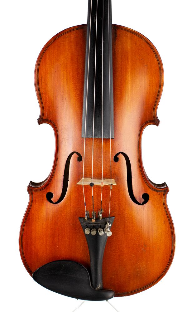 A violin, labelled Aynescowski