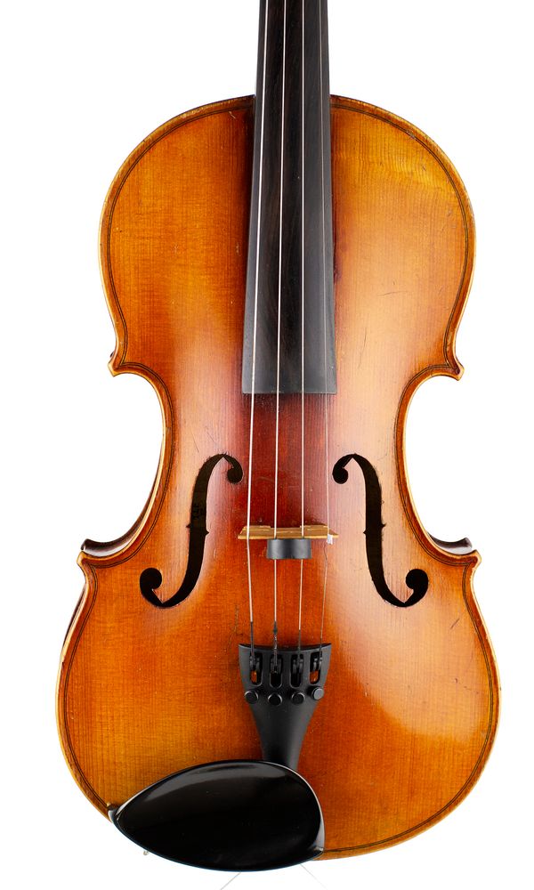 A violin, labelled JTL