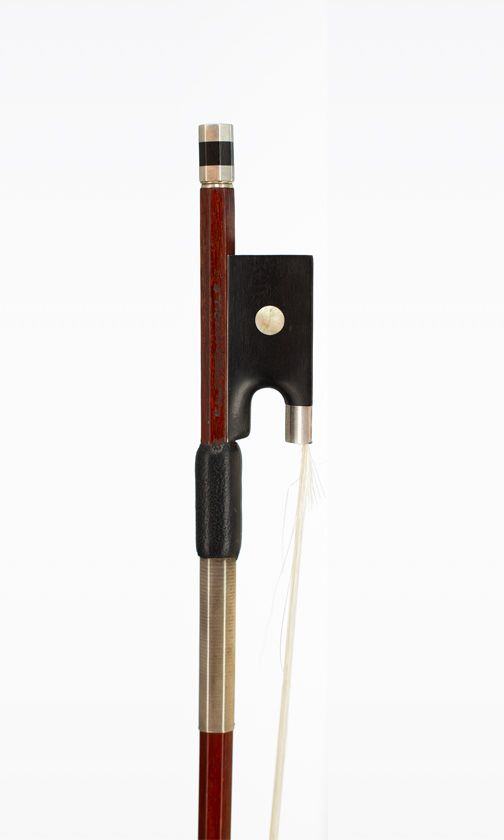 A silver-mounted violin bow by Alfred Knoll, Germany, circa 1920