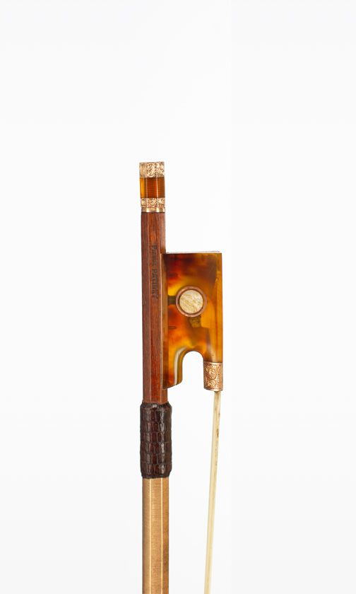 The Ex Menuhin gold and tortoiseshell-mounted violin bow by Pierre Patigny, Brussels