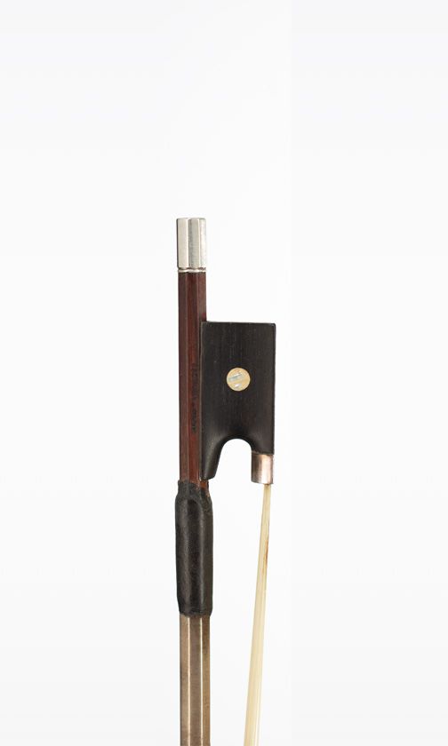 A silver-mounted violin bow, probably Germany, circa 1920