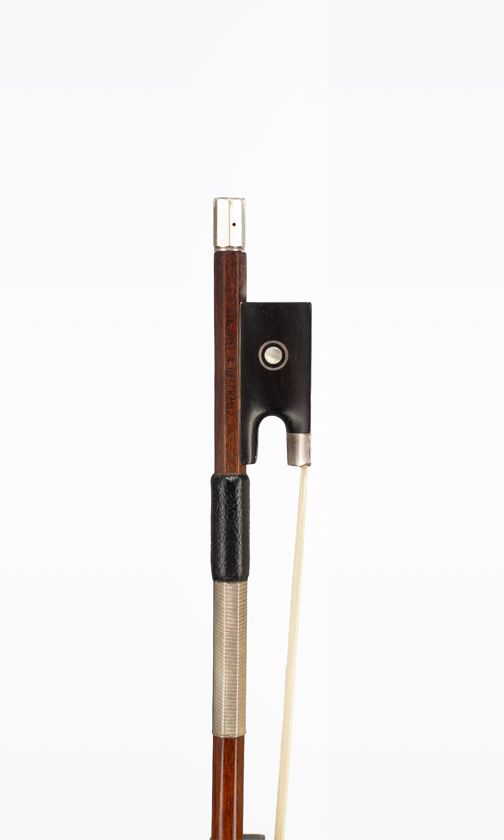 A silver-mounted violin bow