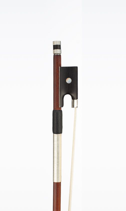 A silver-mounted violin bow, School of Bazin, France, circa 1920