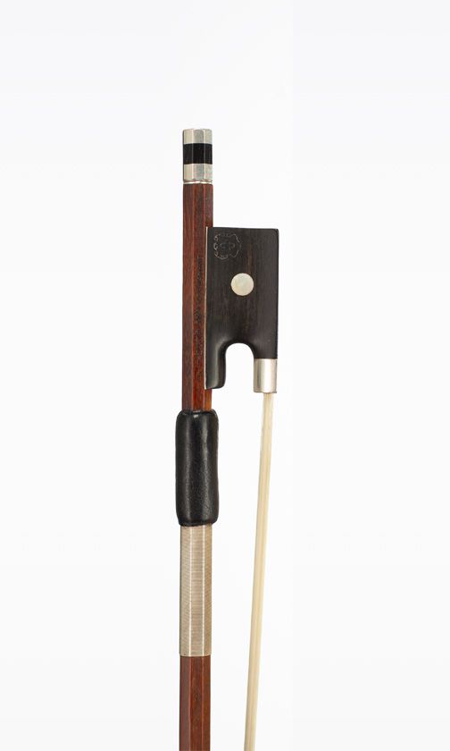 A silver-mounted violin / viola bow by Otto Durrschmidt, Germany, circa 1920