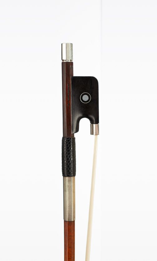 A silver-mounted viola bow, 20th Century