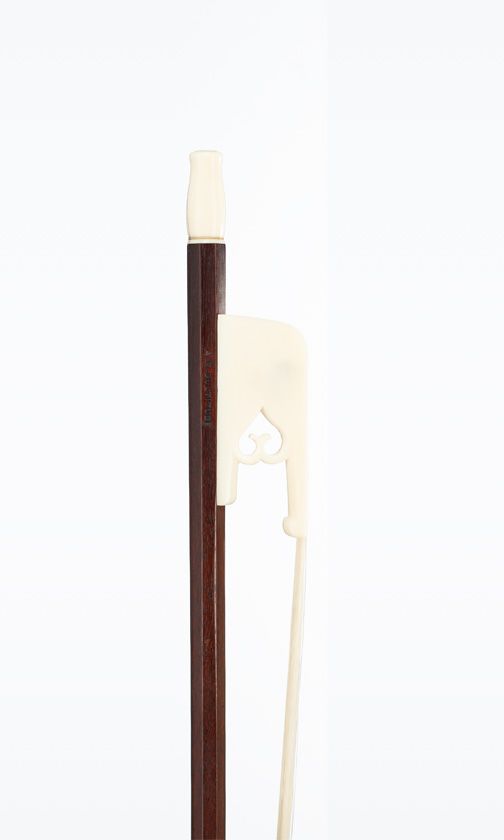 An ivory mounted transitional cello bow by A. R. Bultitude, Hawkhurst, circa 1970