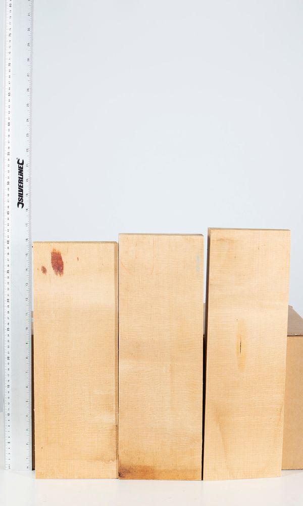 Four violin fronts, spruce