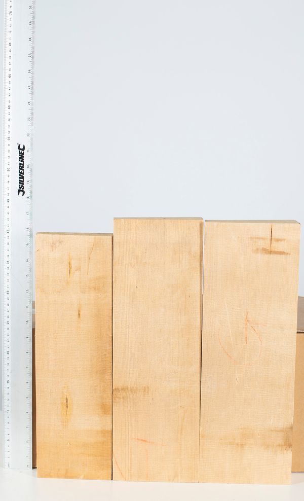 Four violin fronts, spruce