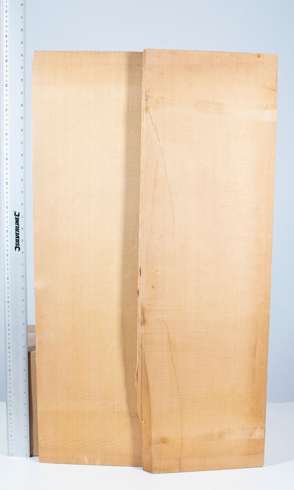 A cello front, spruce