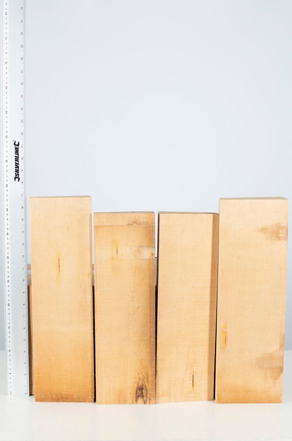 Four violin fronts spruce