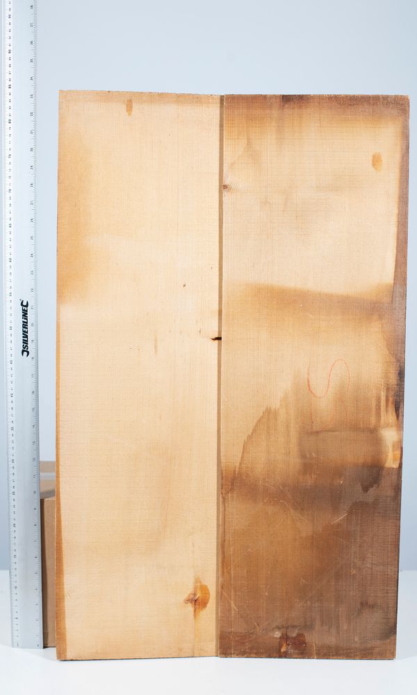 A cello front, spruce