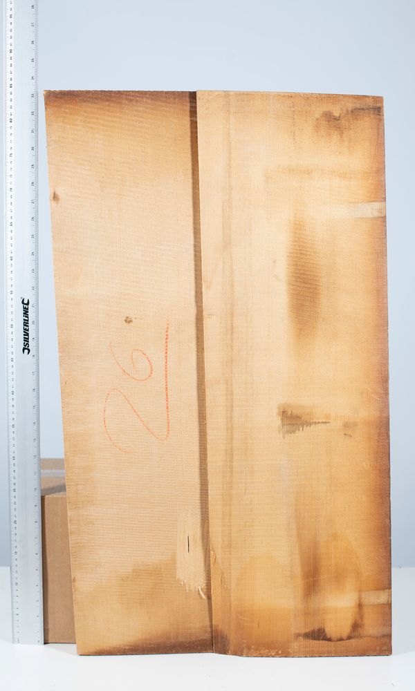 A cello front, spruce