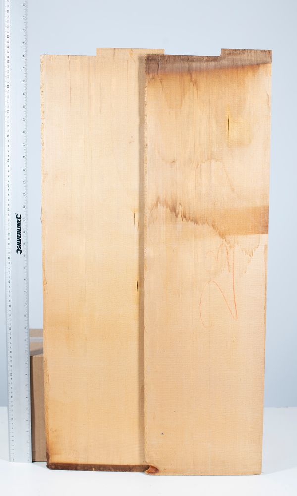 A cello front, spruce