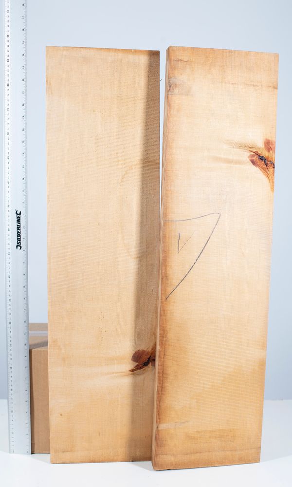 A cello front, spruce