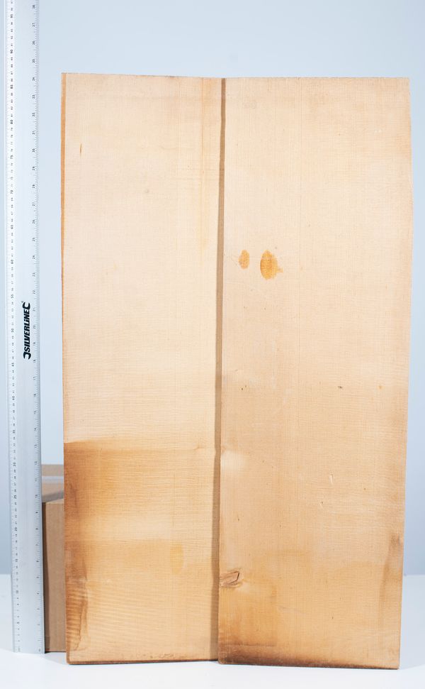 A cello front, spruce