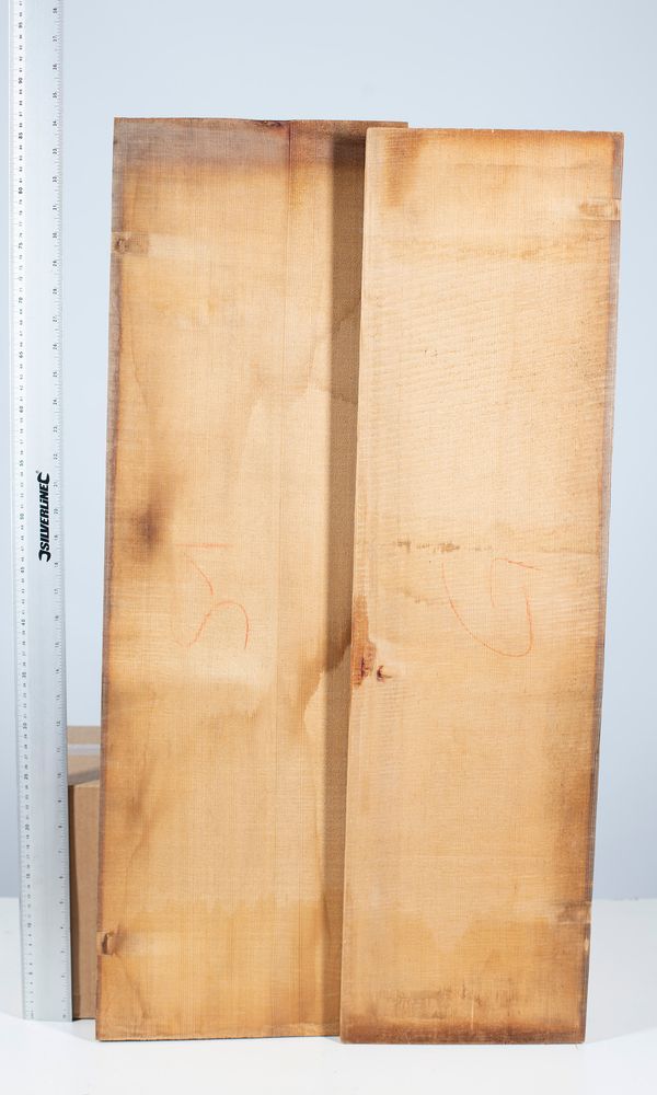 A cello front, spruce