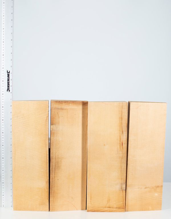 Four violin fronts, spruce