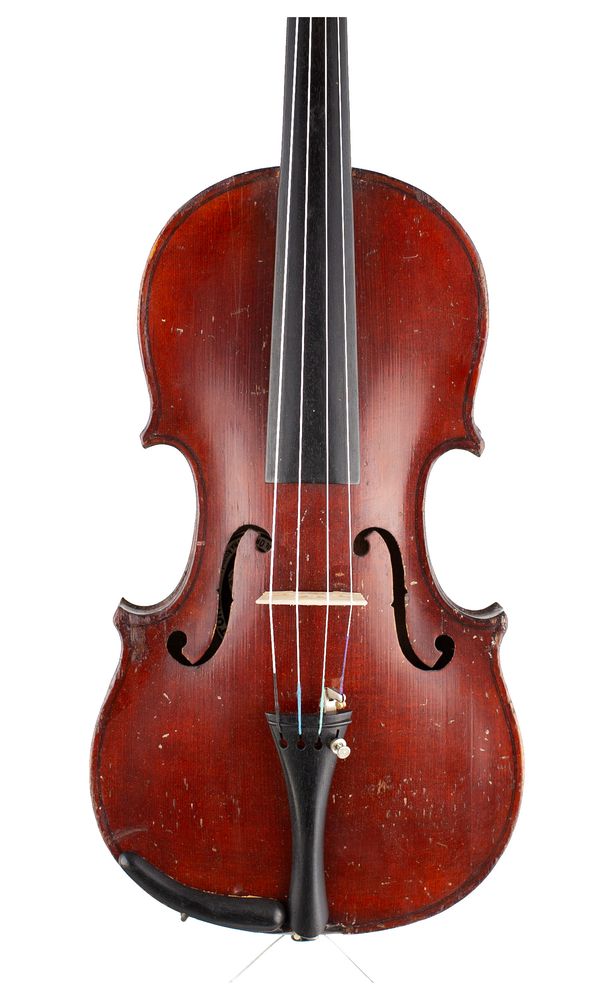 A three-quarter sized violin, labelled The Maidstone