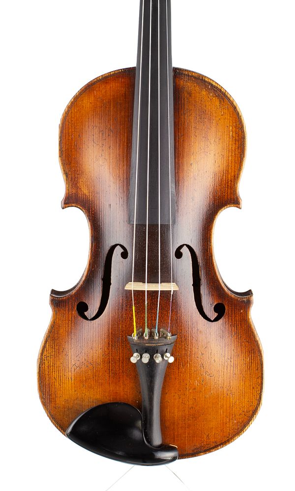 A violin, labelled Antonius Pagani