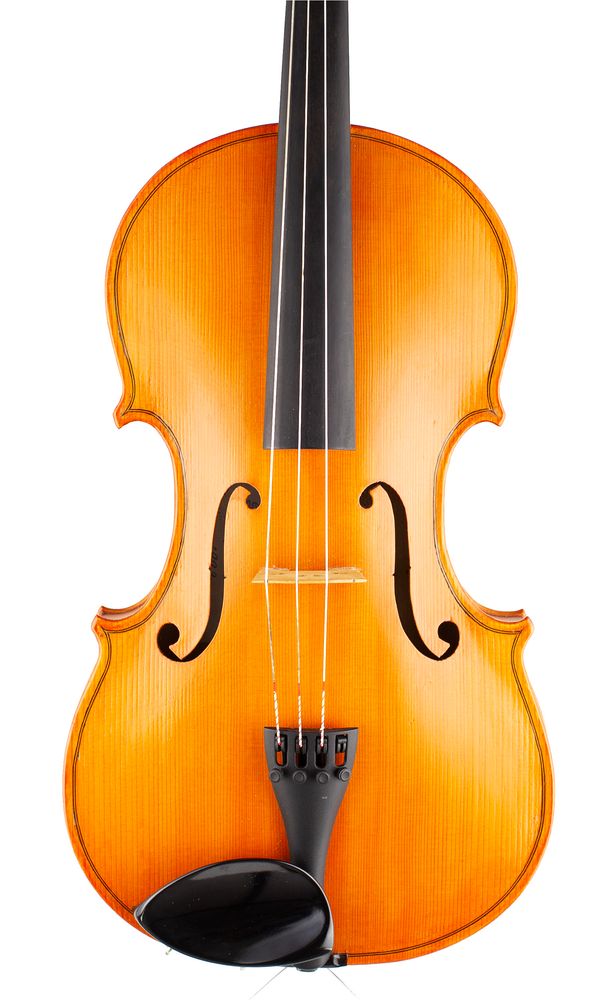 A viola, labelled Gordon E Rowland