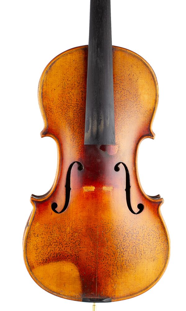 A violin, labelled Wolff Bros