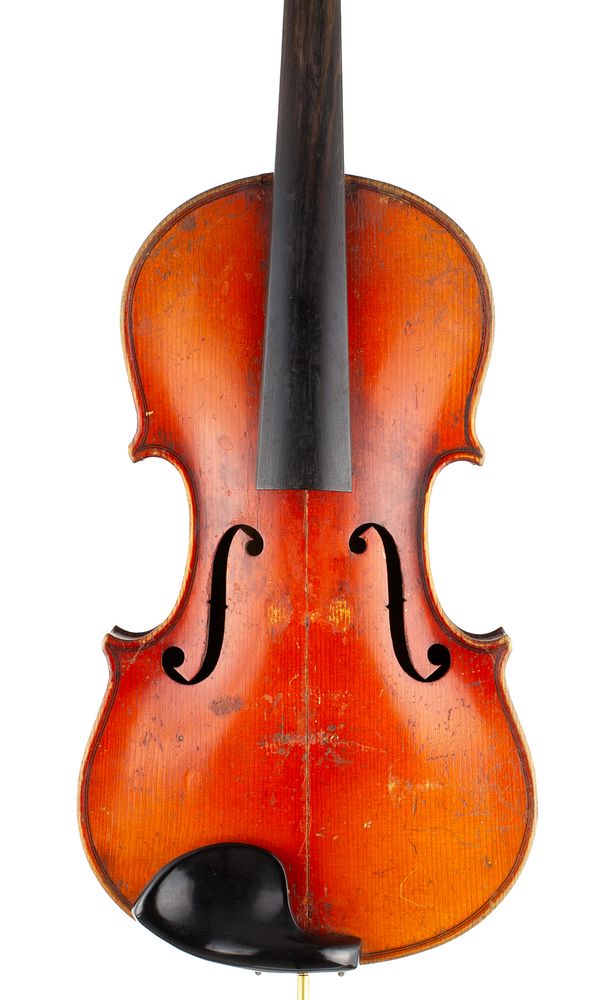 A violin, labelled Antonius Stradivarius