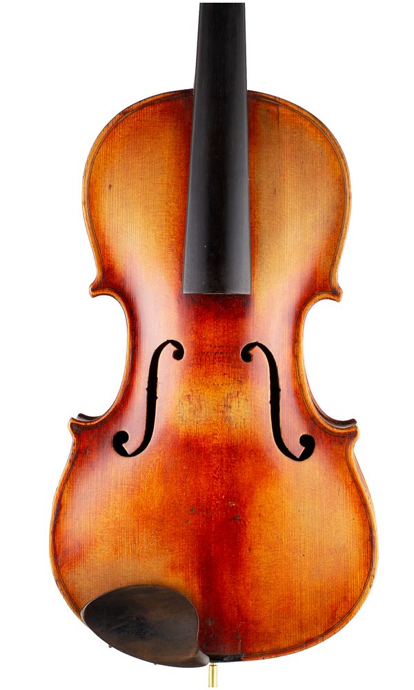 A violin, labelled Joseph Antonio Rocca