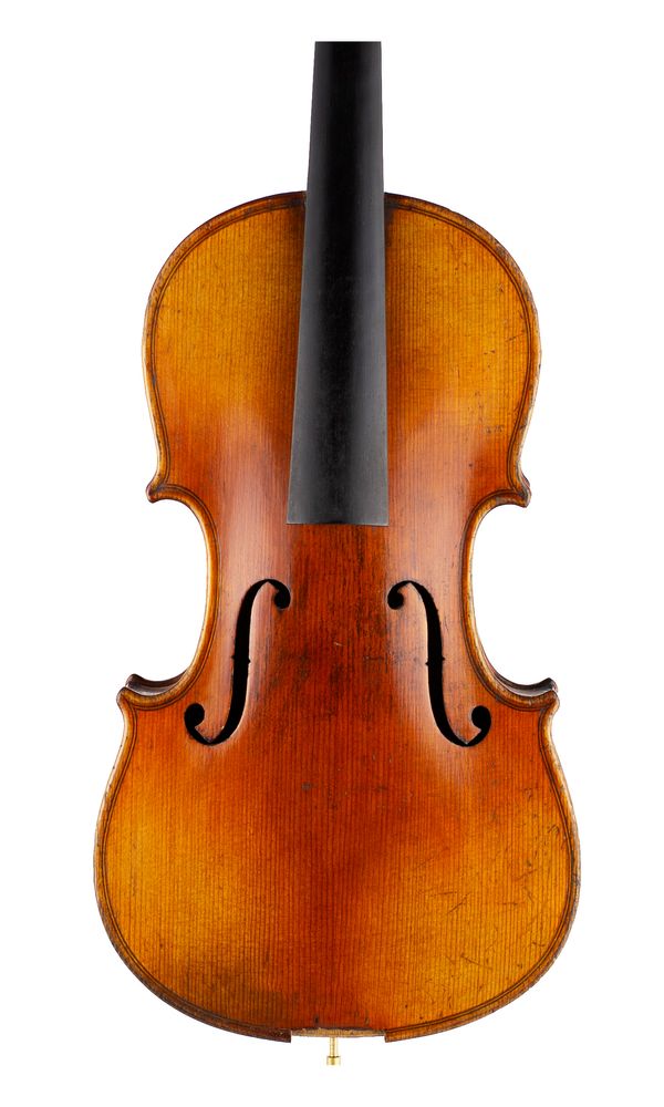 A three-quarter size violin, labelled Antonius Stradiuarius