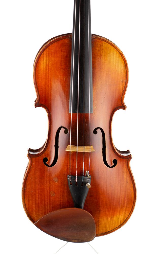 A violin, labelled Antonius Stradivarius