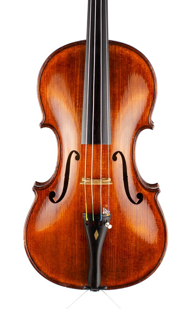 A violin, labelled J. Lavest