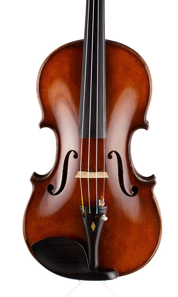 A violin, labelled Antonius Stradivarius