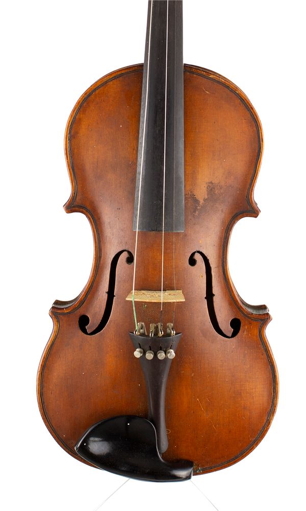 A violin, labelled A. H. Radcliffe