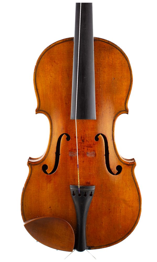 A violin, labelled Antonius Stradiuarius