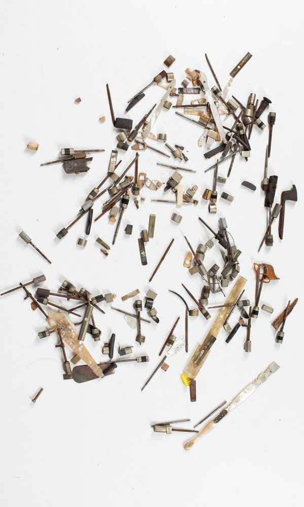 A box of bow fittings