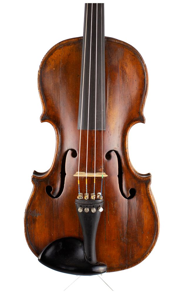 A violin, unlabelled  Over 100 years old