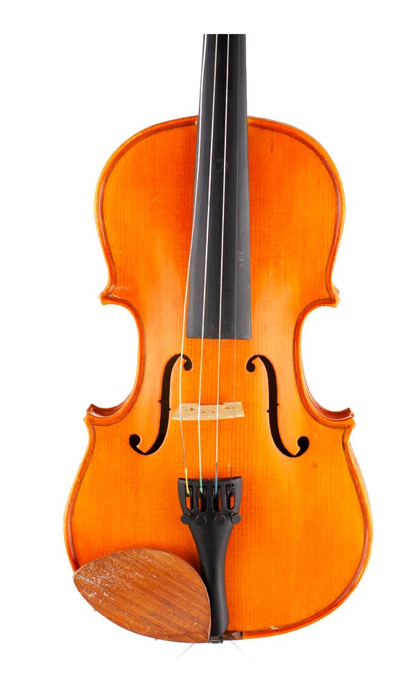 A three-quarter size violin, labelled The Stentor Student I