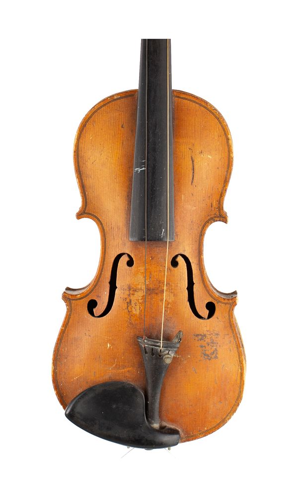 A child size violin, labelled Jacobus Stainer